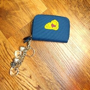 Disney Pooh change purse with charm key chain